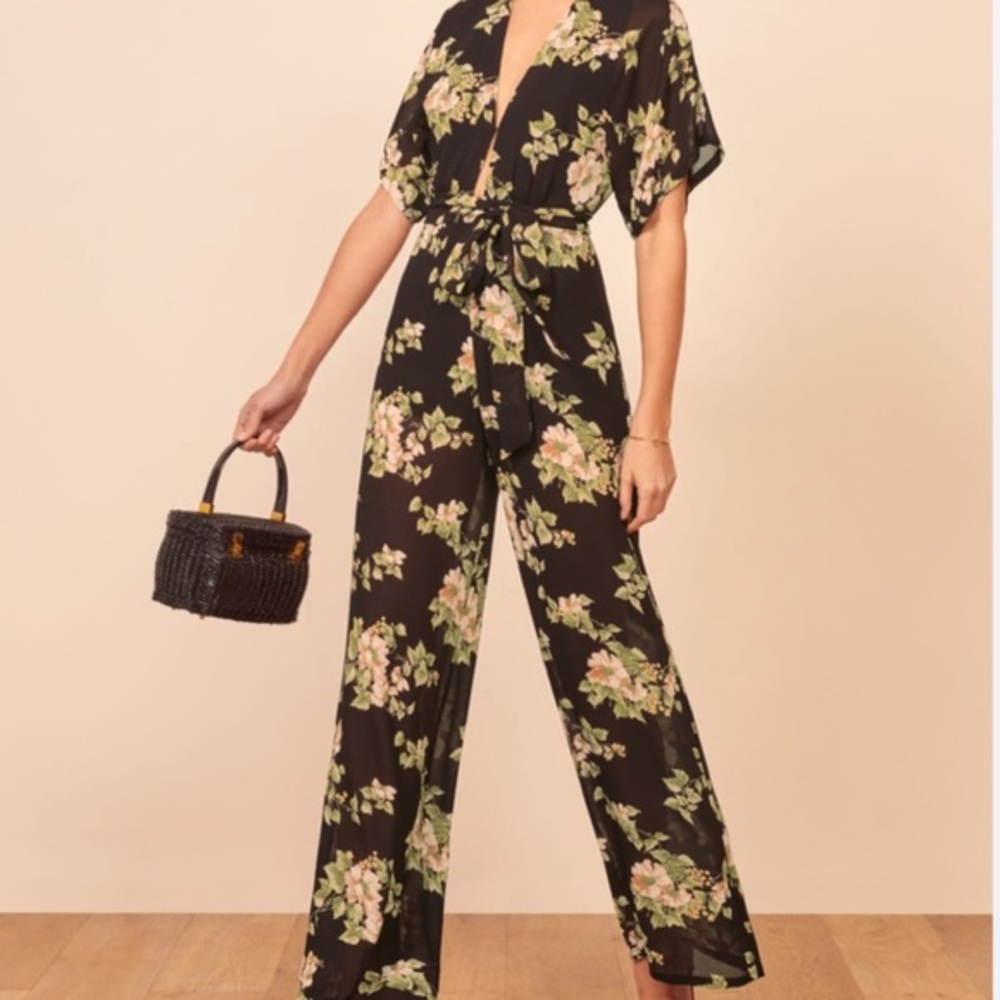 Reformation Lemongrass Jumpsuit Arielle